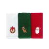 3pcs Christmas Pattern Towels Cotton Bath Towel Set Christmas Hand Towels Absorbent Adult Bath Towels Wash And Hand Towels