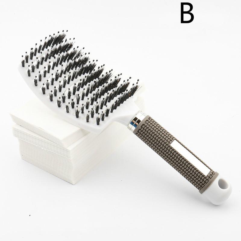 Hair Brush Scalp Massage Comb Hairbrush Bristle Nylon Women Wet Curly Detangle Hair Brush for Salon Hairdressing Styling Tools
