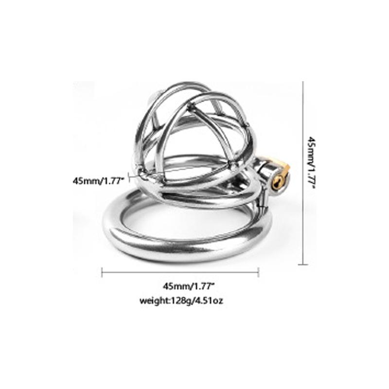 Adult Metal Stainless Steel Chastity Lock Male SM Sex Devices Supplies Penis Lock Bound To Prevent Cheating Men'S Chastity Cage