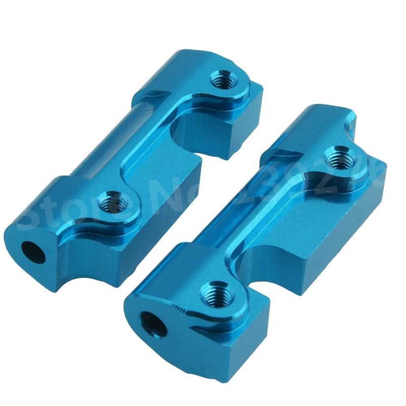 2Pcs RC FS Racing 512006 Aluminum Alloy Front Rear Gear Suspension Fixed Box Mount(Al.) For 1/10 Scale Models RC Car Truck Buggy
