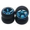 4pcs Rc Car Rubber Alloy Rim Tire Set for K969 K989 :28 Remote Control Crawler Hobby Model