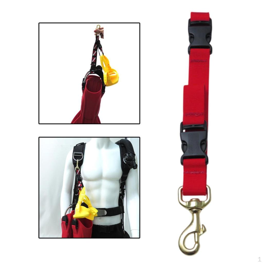 Diving Accessories Holder for Fins And Masks with Quick Release Loop