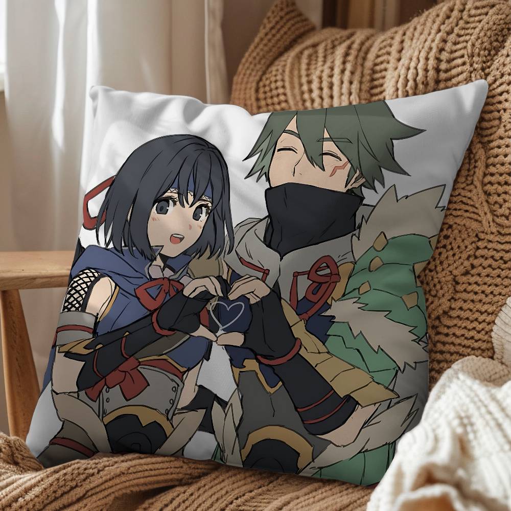 Hinoa game Minoto Hunter Rise Pillow Case Antidustmite Pillowcase Invisible zipper silky short plush Sofa cushion cover