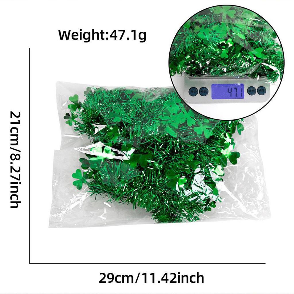 St. Patrick's Day Beleuchtete Wollstreifen zum Aufhängen, Partydekorationen