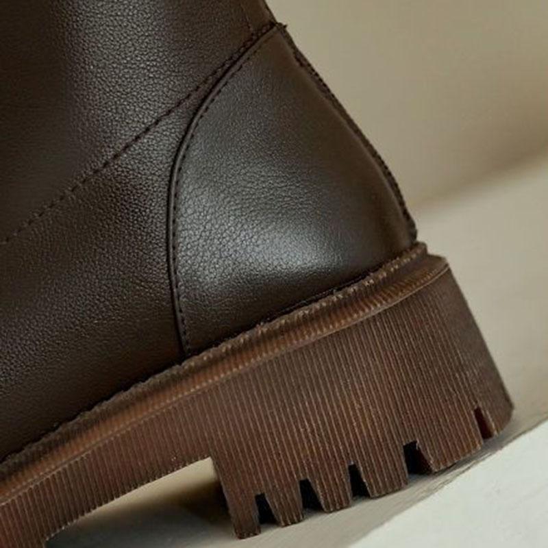 Botas altas de mujer Cremallera de cuero suave Zapatos de mujer Botas  largas de invierno Plataforma Calzado Mujer Moda Botas cálidas comprar a  buen precio — entrega gratuita, reseñas reales con fotos —