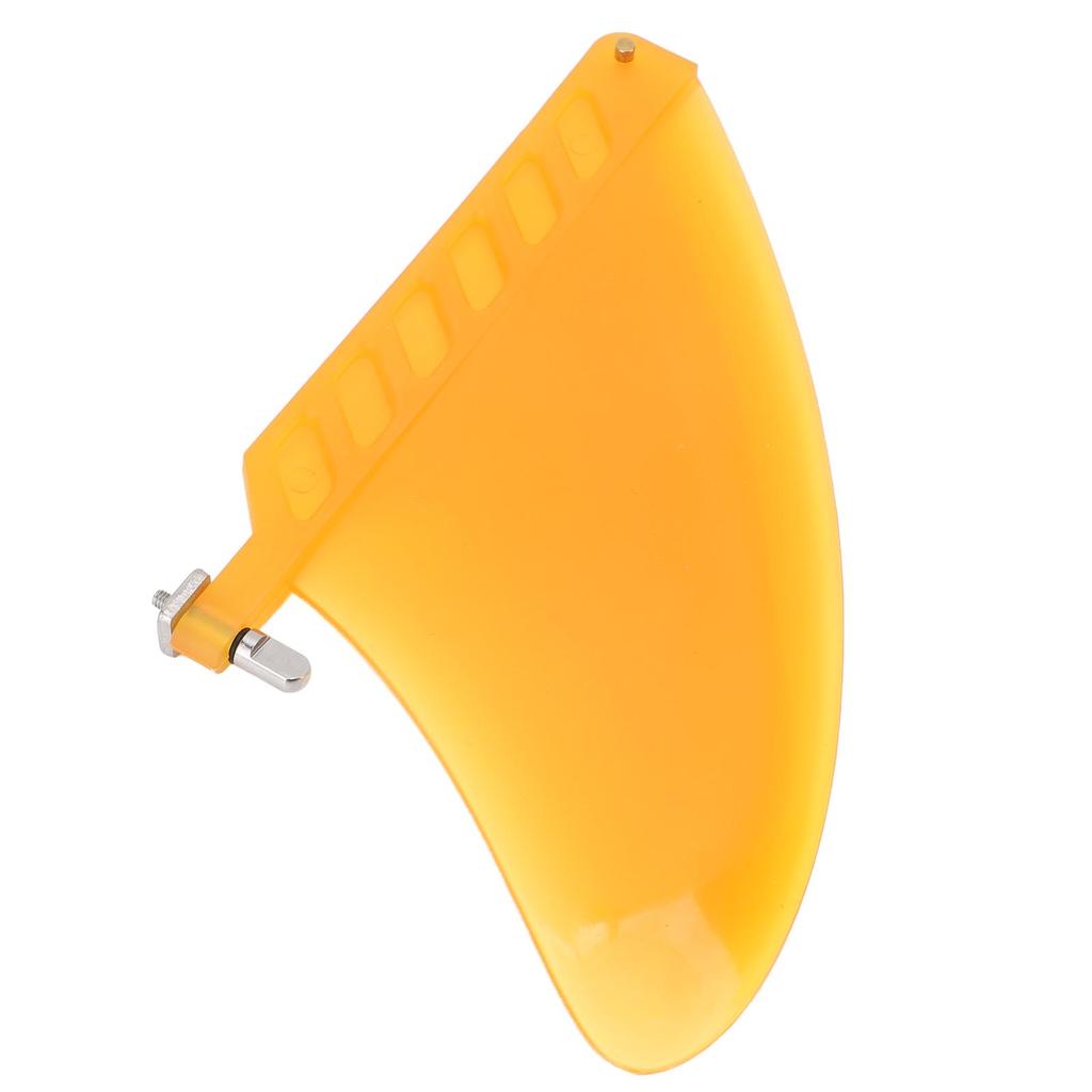4,6 Zoll Surfboard Finne TPU Leichtgewicht Verbesserte Kontrolle Stilvolles Aussehen Paddle Board Ersatz Finne für Longboard Gelb