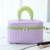 2024 Luxury Color Block Makeup & Toiletry Travel Bag - Large Capacity, High-End Design, Portable Storage with Premium Style