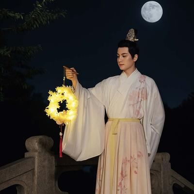 Handgefertigte Kinder-Hasenlaterne Chinesischer Stil Leuchtende Mid-Autumn Festival Lampe Immaterielles Kulturelles Kreisförmig