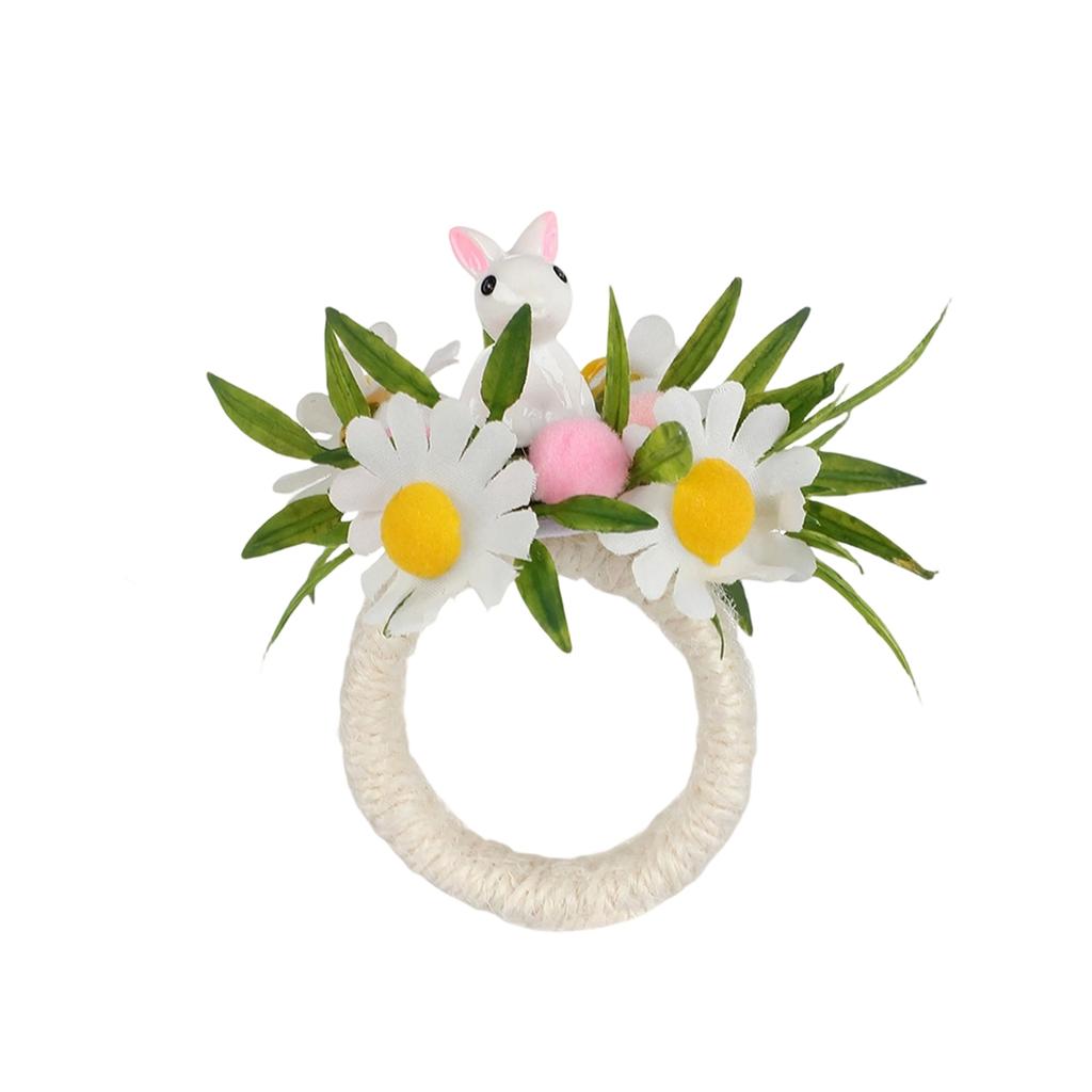 Easter Bunny Napkin Ring Foam Easter Egg Holiday Decor Napkin Holder Artificial  Napkin Ring