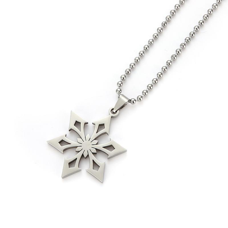 New Genshin Impact Necklace For Women/Men Punk Anime Scaramouche Xiao Titanium Steel Necklaces Jewelry Accessories Gift for Fans