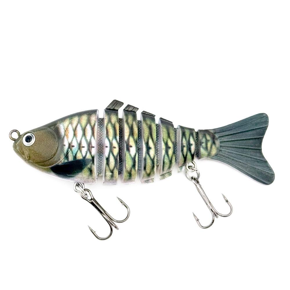 

10cm Length Luya Artificial Bait 7 Sections Multi Joint Swimming Lures Sea Fishing SA10