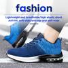 Safety Shoes Men Women Work Safety Boots Steel Toe Kevlar Puncture Proof Air Cushion Sneakers Light Fashion Work Shoes Unisex