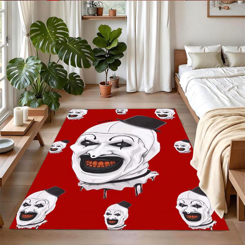 Kristall Samt Teppich Weich Rutschfest Innen Bodenmatte Heimdekoration Terrifier Kunst der Clown