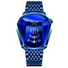 Watch Men'S Personality Trend Creative Versatile Fashion Steel Belt High Value New Concept Cool Quartz Watch