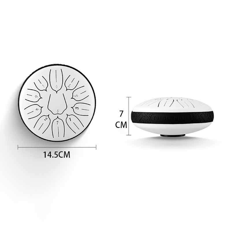 Portable Drum Professional Percussion Instrument 6 Inch 11 Note Meditation Sound Therapy Accessories Tongue Drums