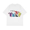 2025 Summer and Autumn Graffiti Group Dance Printed T-shirt Loose and Casual Short-sleeved Men's and Women's Sportswear Top
