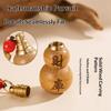 1Pcs Paulownia Wood Lucky Gourd Keychain Wealth Blessing Fengshui Pendant for Car Key Bag Hanging Decor Souvenir