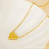 Niche Fashion Versatile Stainless Steel Necklace Women's K Gold Simple High-end Clavicle Chain
