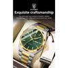 POEDAGAR Luxe Herenhorloge Datum Week Waterdicht Lichtgevend Roestvrij Staal Horloge voor Man Casual Kwarts Horloges Mannelijk Sport+Doos