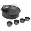 Outdoor Camping Tea Set Multifunctional Lightweight Portable Pure Ti Camping Tea Brewing Cup Set