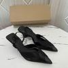 Fashion Trendy Brand 2025 French Pointed-Toe Style Cross-Mesh Thin Heel High Heels With Elastic Backheel Straps For Women'S Sandals
