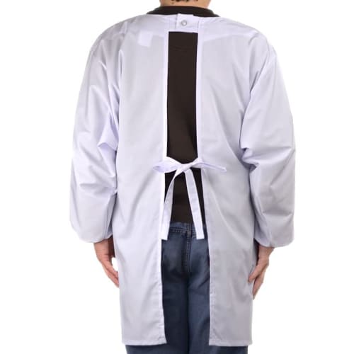 Unisex White Cooking Apron, Free Size