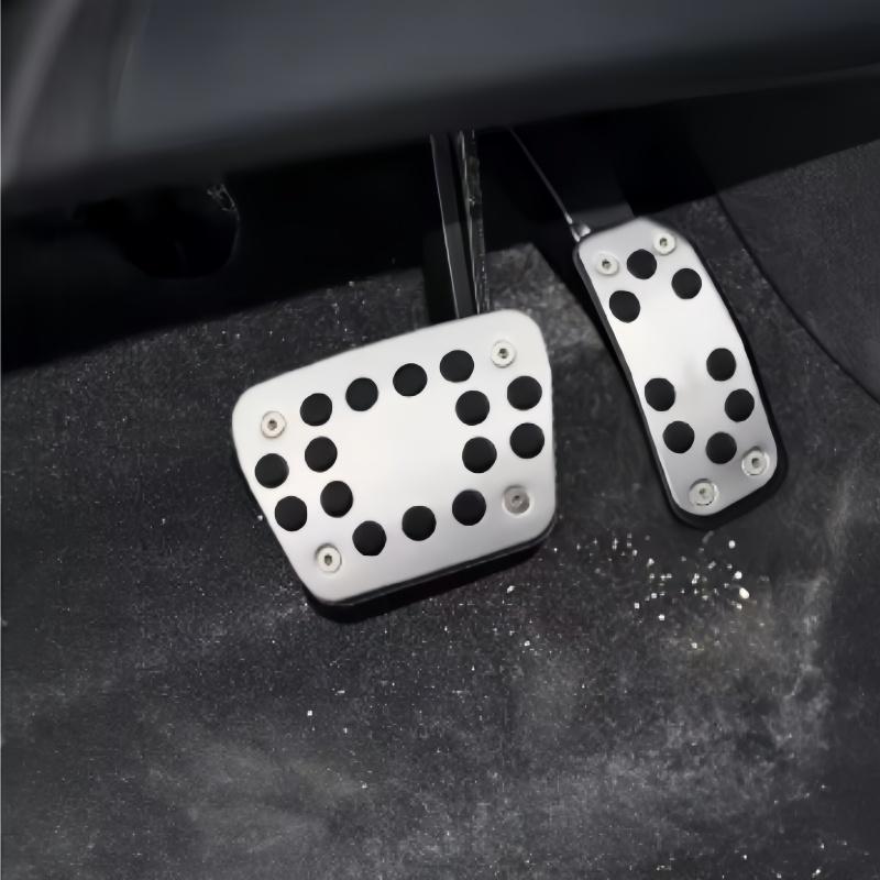 Nakładka na pedał samochodowy dla Forda Fiesta MK7 2009 - 2015 Ecosport 2012 - 2017 Pedały gazu i hamulca Podkładki Stop aluminium Guma