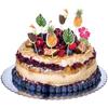 24Pcs Hawaiian Cupcake Toppers Flamingo Pineapple Palm Leaves Toothpicks Tropical Summer Beach Birthday Party Cake Decoration