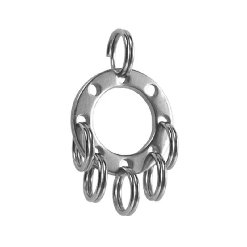 1PC Multitools Carabiner Pocket Clip Stainless Steel Bag Waist Belt Hanging Clip Mini Metal Key Buckle Holder Outdoor Tools