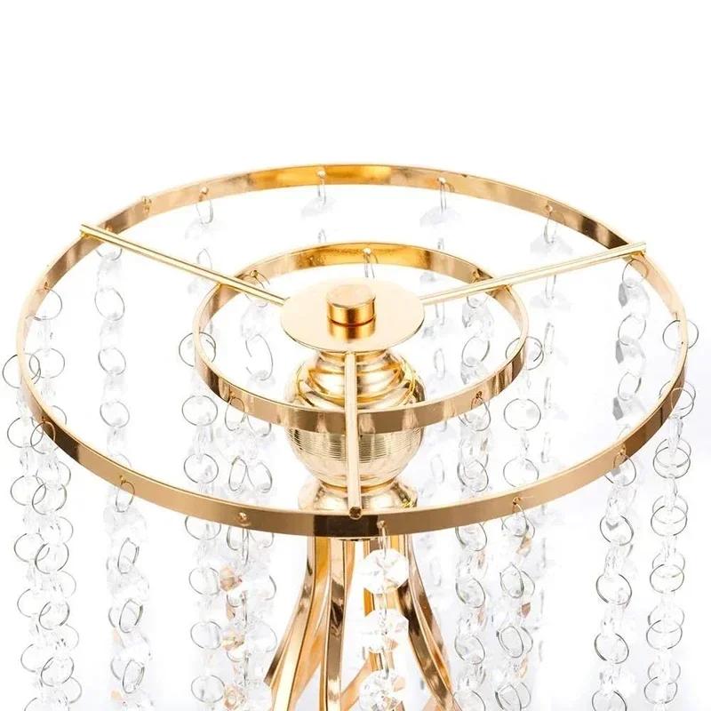 49/53 cm großer Kristallkerzenhalter, Blumenständer, Mittelstück, Kerzenhalter, Straßenblumen für Hochzeit, Hotel, Esstisch, Party-Dekor