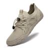 Men's Flyknit Mesh Low-Top Slip-On Shoes - Breathable, Casual, Outdoor Hiking Sneakers for Spring/Summer