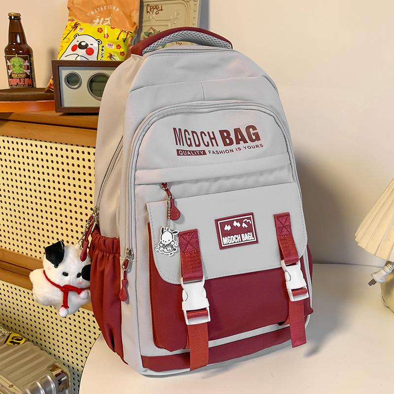 School Bag Female Primary School Students Junior High School Students Splicing Backpack Middle School Students College Students