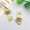 3-Color DIY Alloy Retro Key Jewelry Pendants