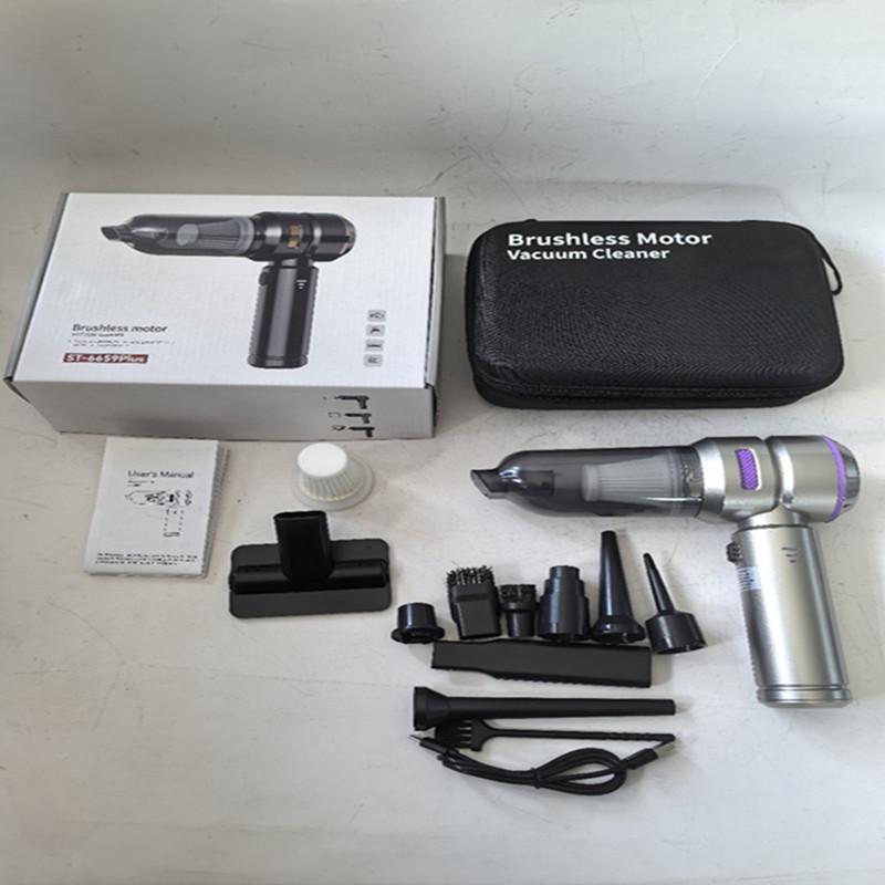 High-Power Cordless Brushless Car Vacuum: Suction, Blowing, Dust Removal, Inflation