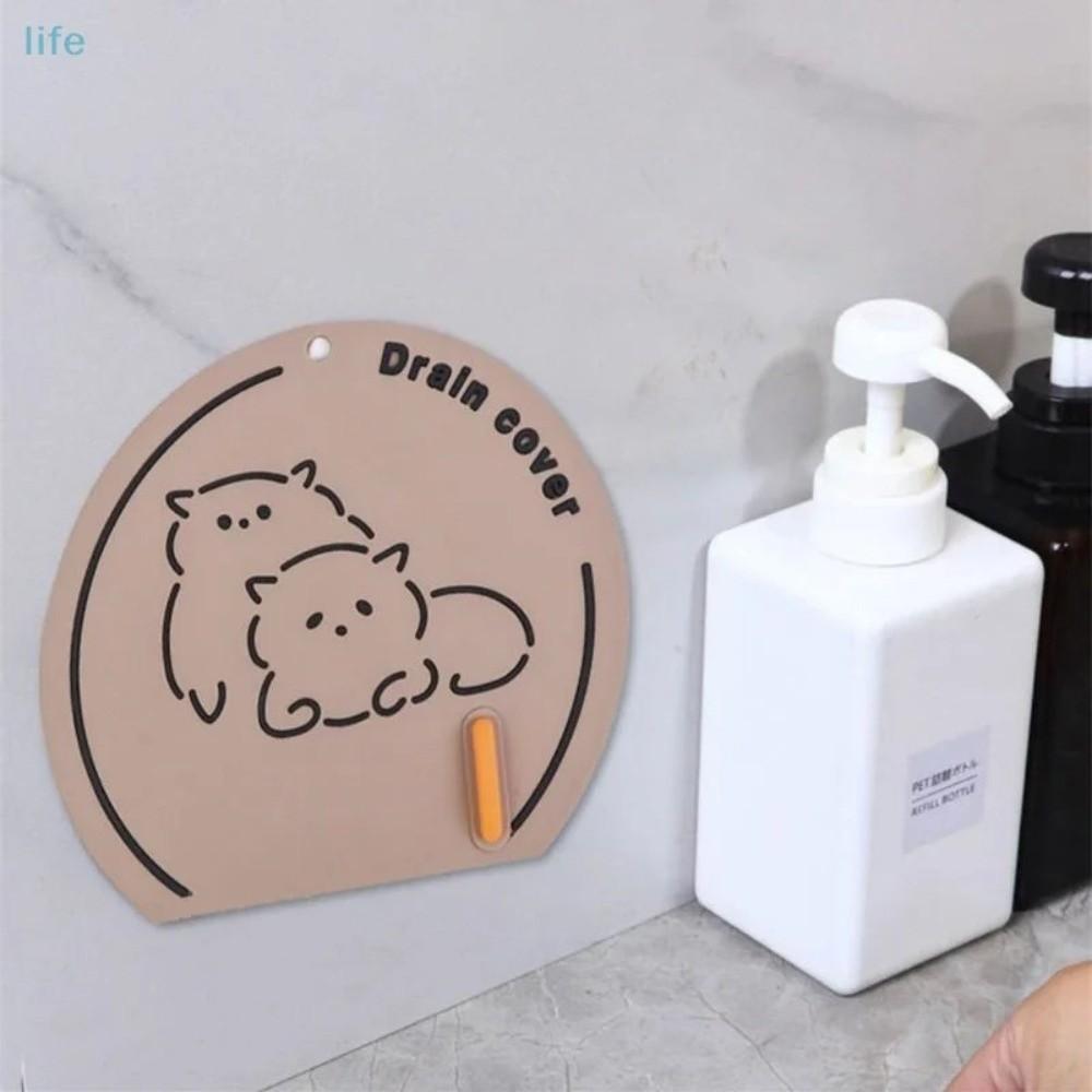 Washable Silicone Sewer Floor Drain Cover Anti Odor Anti-blocking Bathroom Sink Covers Anti-skid Deodorant Cover Bathroom