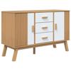 VidaXL Buffet, Cabinet with Drawer and Door, Wardrobe with Legs, Storage Furniture with Compartment, Modern, White and 358599
