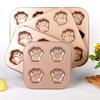 6/9/12 Kavitäten Katzenpfote Backform Pfanne Antihaftbeschichteter Kohlenstoffstahl DIY Niedlich Süßigkeiten Kuchenform Werkzeug Dekor Keks Süßigkeitenform