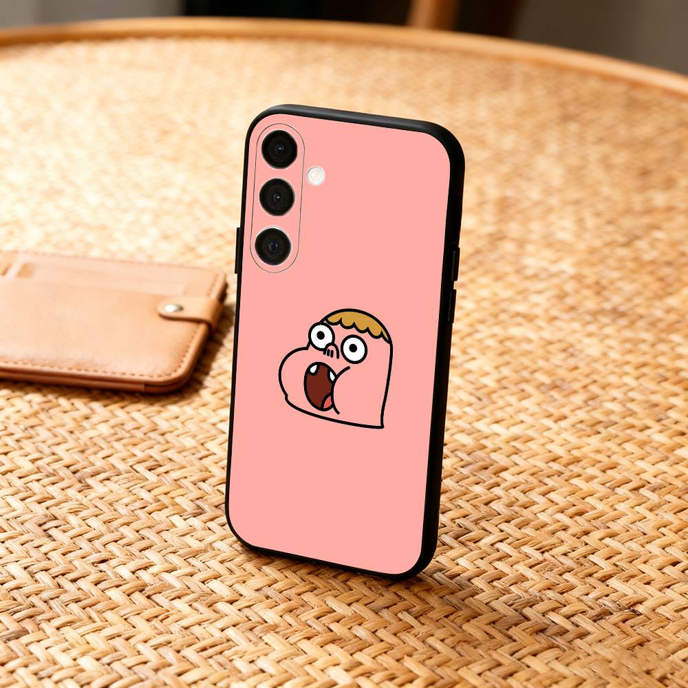 S-Sassy cartoon C-Clarences Phone Case For Samsung A73,72,71,A52,51,40,41,A22,A32,31,A13, Soft Black Shell