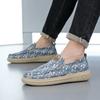 Men's Breathable Canvas Slip-On Shoes Lightweight Comfortable Durable Versatile.