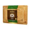 Bamboo Cutting Board 3-Piece Set for Kitchen: Vegetable, Fruit, and Meat Boards