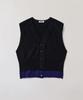Peullabijeum Layered Knit Vest - Black