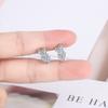 Mori Small Fresh Olive Branch Leaf Inlaid Zirconium Diamond Ear Buckle Small Temperament Lady Leaf Earring Ear Buckle 2026