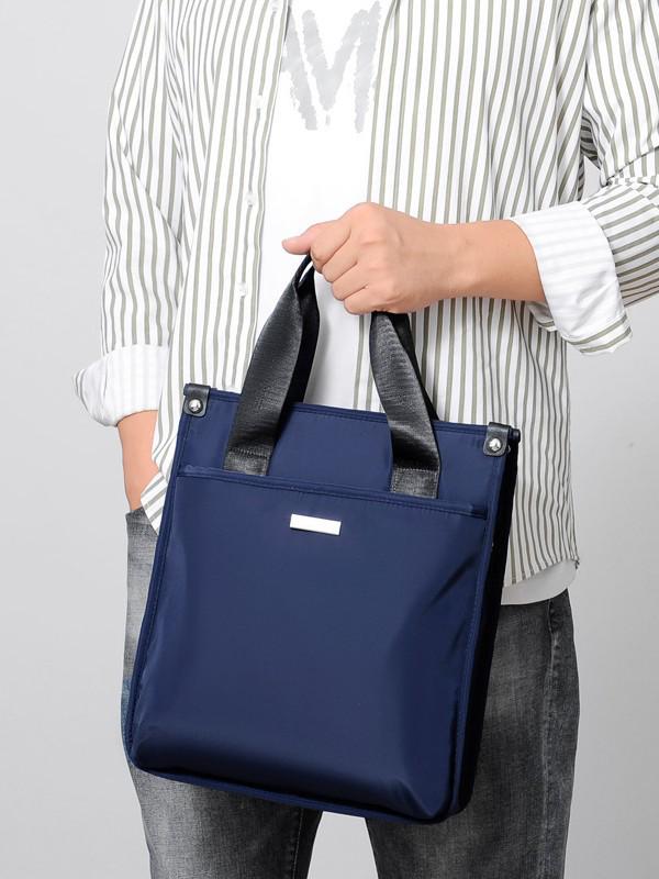 Men's Vertical Charm Handbag - Business Casual Briefcase, Commuting Shoulder Crossbody Bag