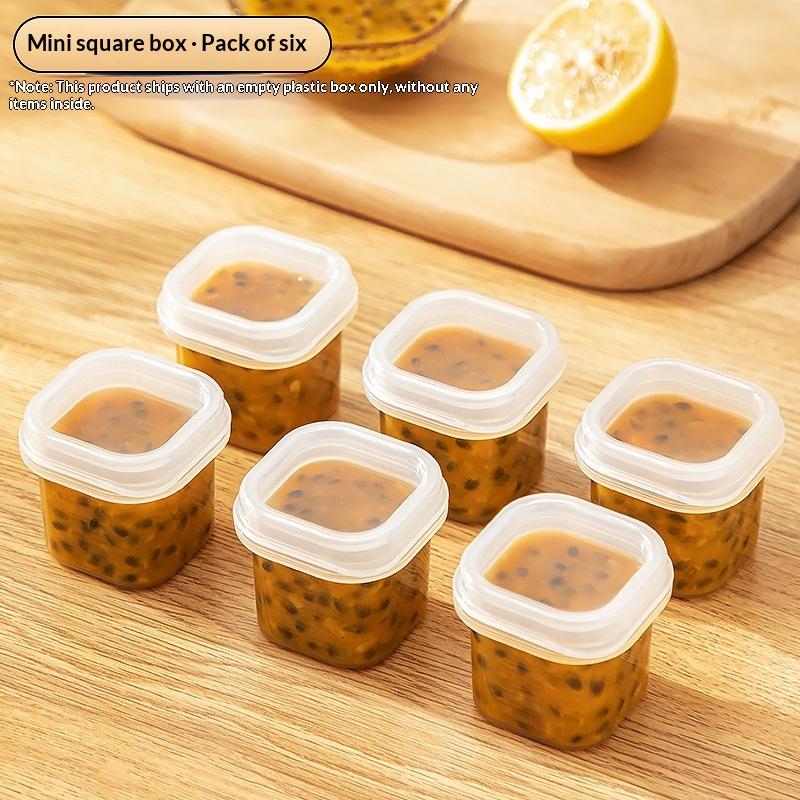 Kitchen Spice Seasoning Storage Jar Mini Freezer Box Food Fresh-keeping Container Leak-proof With Lid Sauce Jam Preservation Box