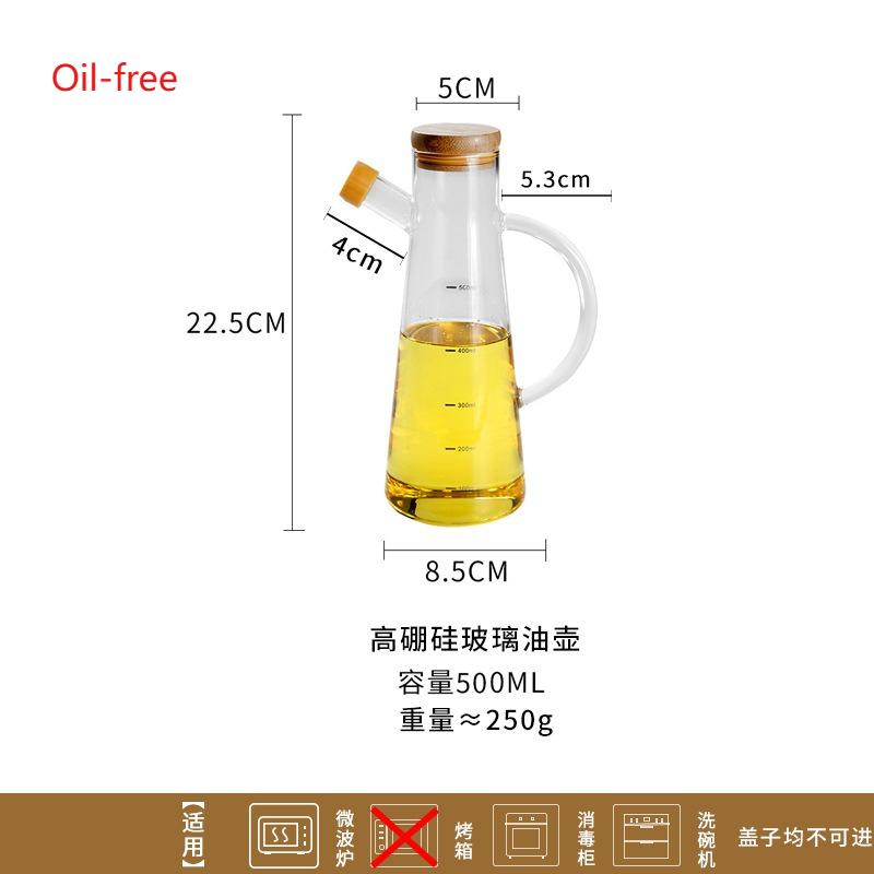 Высокоборосиликатный стеклянный масленка в скандинавском стиле, мерный флакон для приправ для кухни, бытовые герметичные бутылки, инструменты