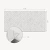 Vinyl Decorative Panel with Graphics for Kitchen or Bathroom 120x60 cm 3D Herringbone Pattern