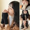 Autumn Winter Knitted Gloves Half Finger Warm Gloves  for Women Soft Warm Half Finger Handschoenen Unisex Guantes