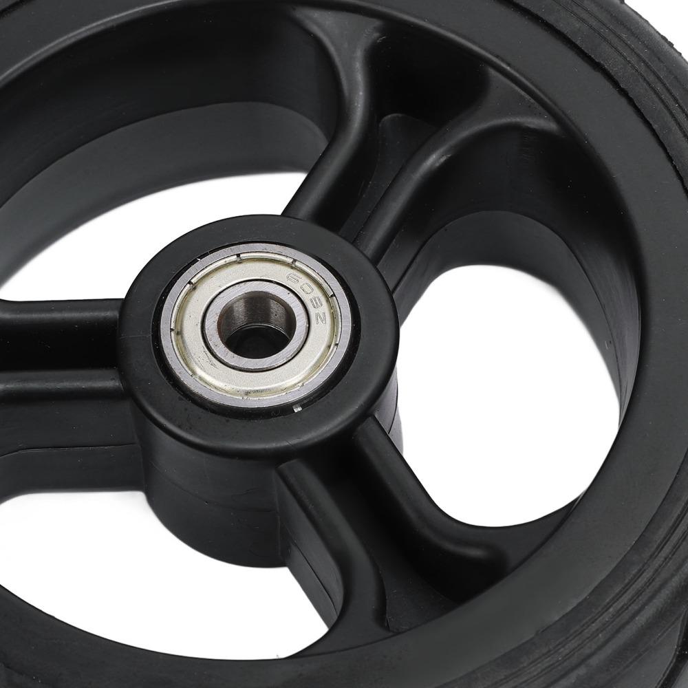 Rubber Trolley Wheel 5 Inch Hand Truck Wheel Durable Solid Rubber Wheel  Hand Truck