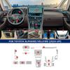 Tpu Interior Film for Toyota Alphard Vellfire 2024 Car Stickers Center Console Screen Dashboard Gear Door Windows Panel Decal