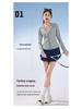 2025 Slimming UPF50+ Nylon Hooded Yoga Jacket - Long Sleeve, Sun Protection, Versatile for Outdoor Summer Activities